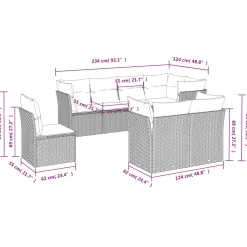 Zestaw Mebli Ogrodowych Komplet Wypoczynkowy Rattan Na Taras Balkon Ogród