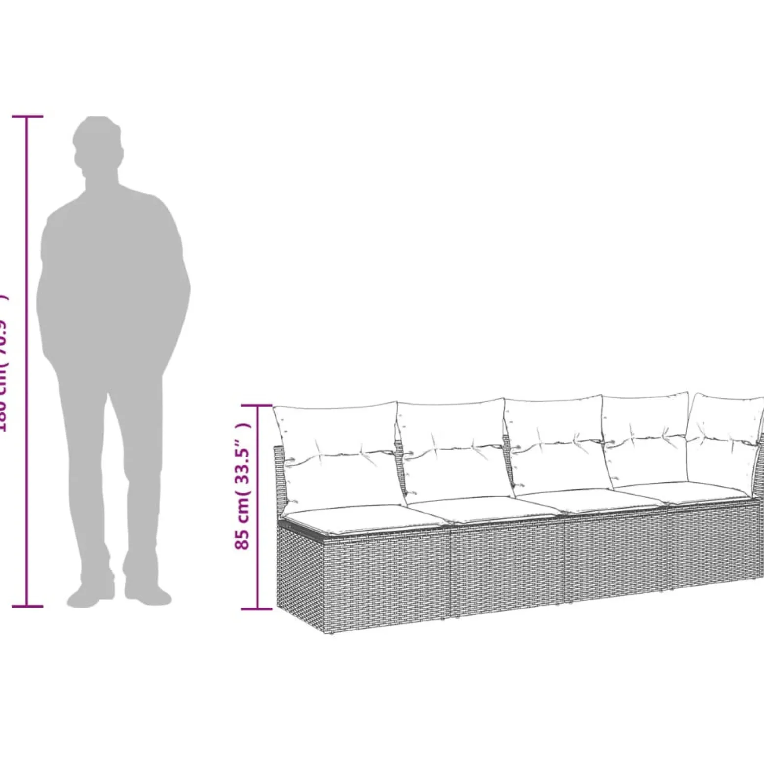 Zestaw Mebli Ogrodowych Komplet Wypoczynkowy Na Taras Balkon Ogród Rattan