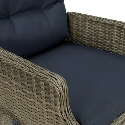 Zestaw Mebli Ogrodowych Stół Krzesła Rattan Poduszki Do Ogrodu