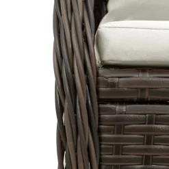 Zestaw Mebli Ogrodowych Stół Krzesła Rattan Poduszki Do Ogrodu Na Balkon