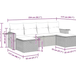 Zestaw Mebli Ogrodowych Stolik Rattan Poduszki Na Balkon I Taras Na Taras