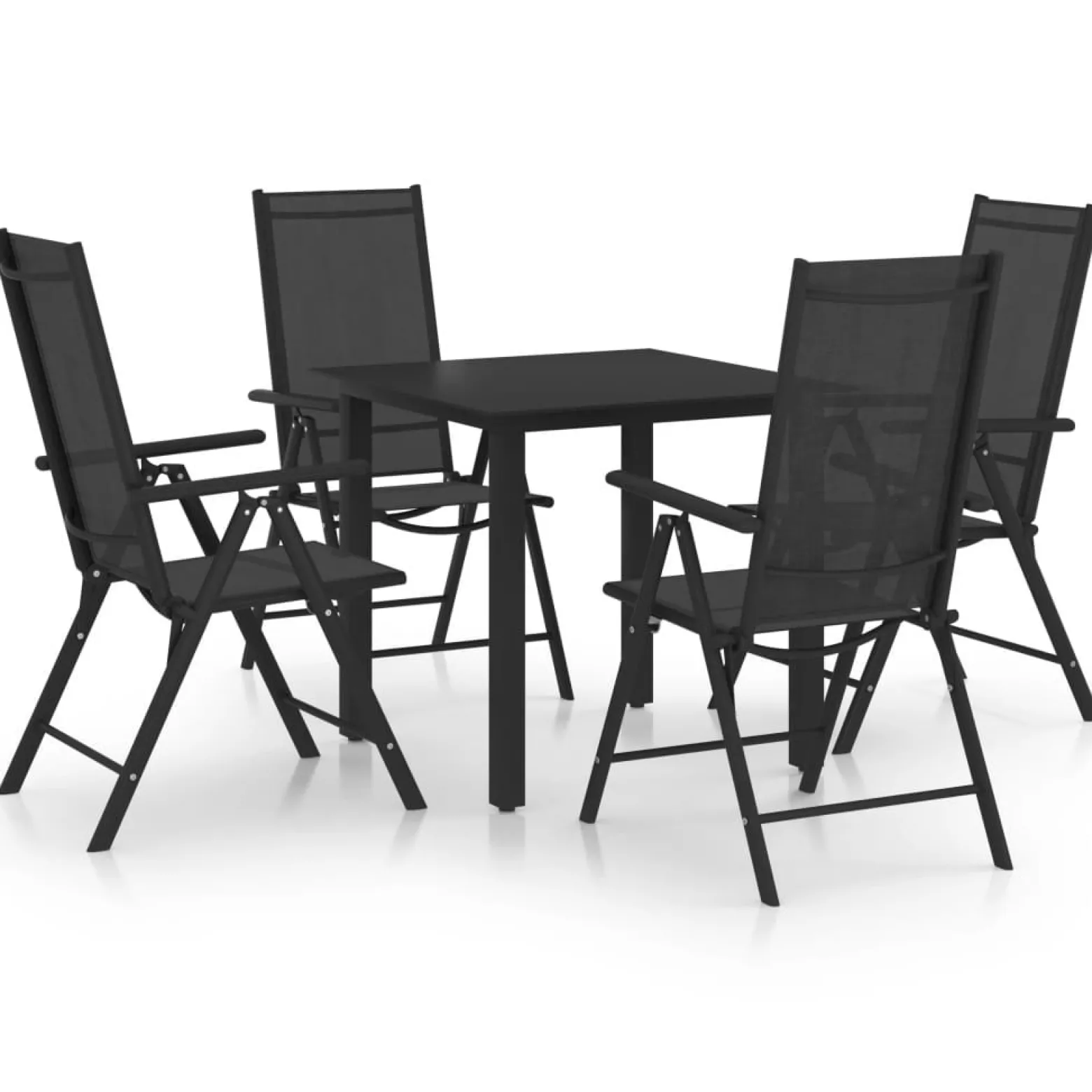 Zestaw Mebli Ogrodowych Stolik Krzesła Aluminium Do Restauracji Ogrodu