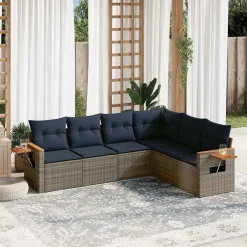 Zestaw Mebli Ogrodowych Stolik Rattan Poduszki Na Balkon I Taras Na Patio