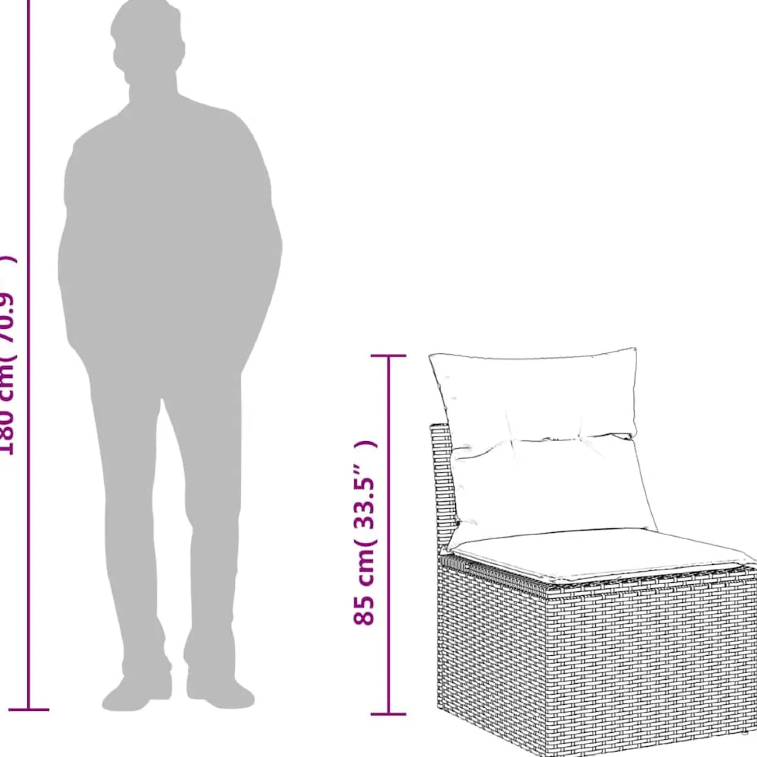 Zestaw Mebli Ogrodowych Stolik Rattan Poduszki Na Balkon I Taras Na Patio
