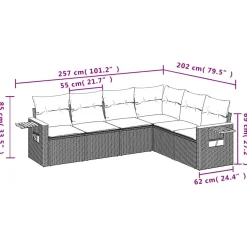Zestaw Mebli Ogrodowych Stolik Rattan Poduszki Na Balkon I Taras Na Patio