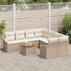 Zestaw Mebli Ogrodowych Stół Rattan Poduszki Do Ogrodu Na Taras Do Ogrodu