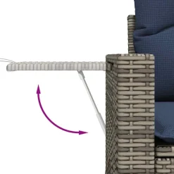 Zestaw Mebli Ogrodowych Stół Rattan Poduszki Do Ogrodu Na Taras Do Ogrodu