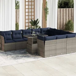 Zestaw Mebli Ogrodowych Stół Rattan Poduszki Do Ogrodu Na Taras Na Patio