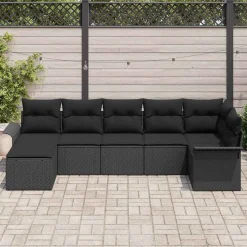 Zestaw Mebli Ogrodowych Stół Rattan Poduszki Do Ogrodu Na Taras Do Ogrodu