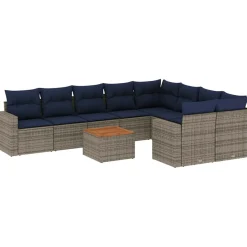 Zestaw Mebli Ogrodowych Stół Rattan Poduszki Do Ogrodu Na Taras Na Patio