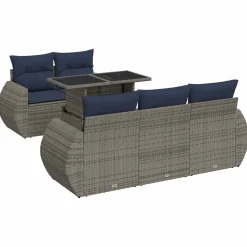 Zestaw Mebli Ogrodowych Stół Rattan Poduszki Do Ogrodu Na Taras Na Balkon