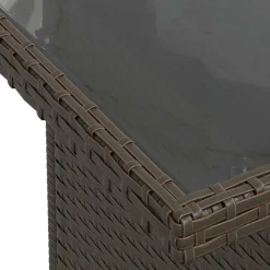 Zestaw Mebli Ogrodowych Wypoczynkowy Sofy Stolik Rattan Poduszki Na Balkon