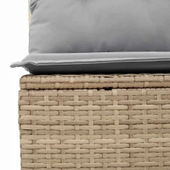 Zestaw Mebli Ogrodowych Wypoczynkowy Sofy Stolik Rattan Poduszki Na Patio