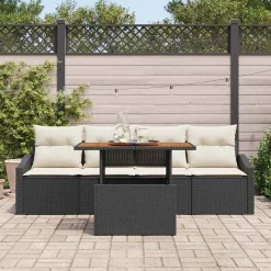 Zestaw Mebli Ogrodowych Wypoczynkowy Sofy Stolik Rattan Na Patio Na Taras