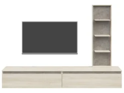 Zestaw mebli Pascal 230 cm dąb karlstadt/albus szary