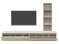 Zestaw mebli Pascal 230 cm dąb karlstadt/albus szary