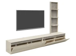 Zestaw mebli Pascal 230 cm dąb karlstadt/albus szary
