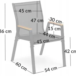 Zestaw mebli stół Allen-ST 150x90C + 6x krzesło Polinka KD czarne