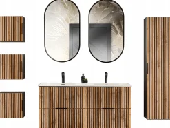 Zestaw mebli 120 XILO z umywalką i lustrami SYFON GRATIS