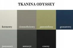Zestaw ogrodowy MALIBU na taras 3+1+1, tkanina Odyssey, Ciemnobeżowy