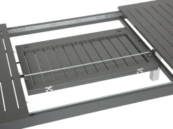 Zestaw ogrodowy metalowy 6 krzeseł szary