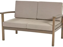 Zestaw ogrodowy sofa i 2 fotele ze stolikiem Certyfikowane drewno