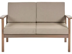 Zestaw ogrodowy sofa i 2 fotele ze stolikiem Certyfikowane drewno