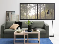 Zestaw stolików kawowych Laro Duo 70x70, kolor dębowy bielony olejowany