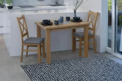 Zestaw stół 100x70 z 2 krzesłami M007-2 Dąb Artisan