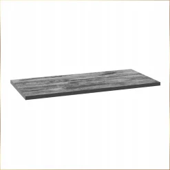 Zestaw Szafek Kuchennych 100 x 60 cm Dąb Artisan Szuflady Blat Beton Czarny