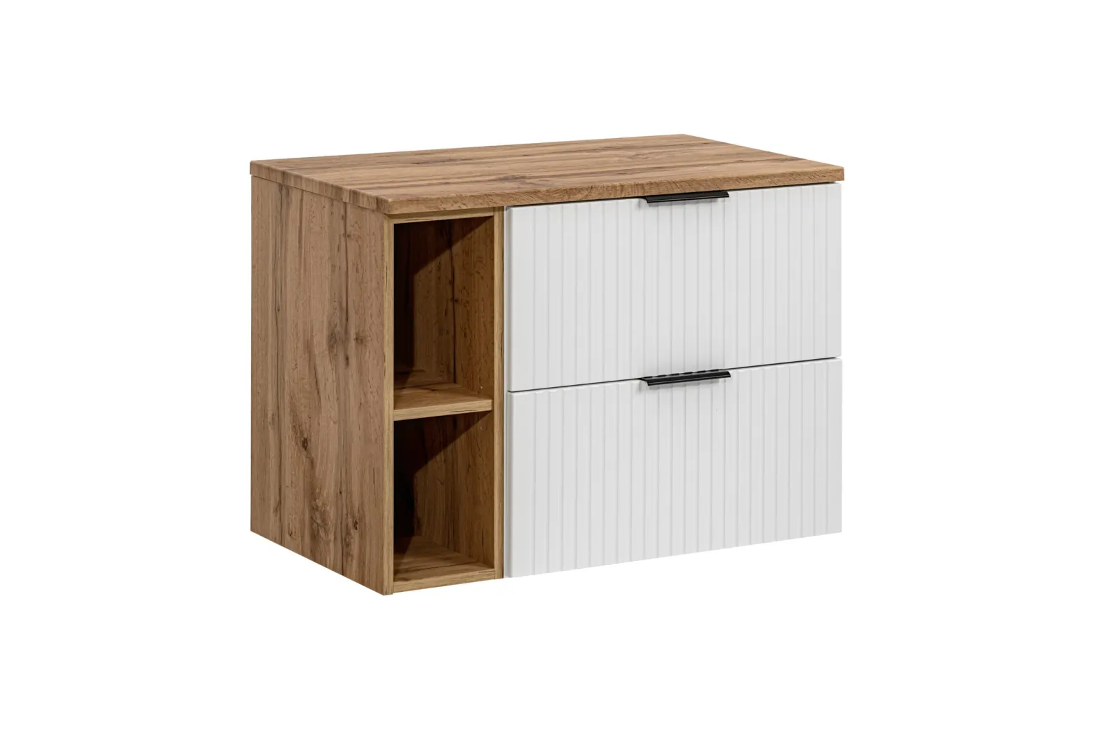 Zestaw szafka 60 cm + regał 20 + blat ADEL biały