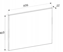 Zestaw: Szafka pod umywalkę 60 cm + blat XILO 60