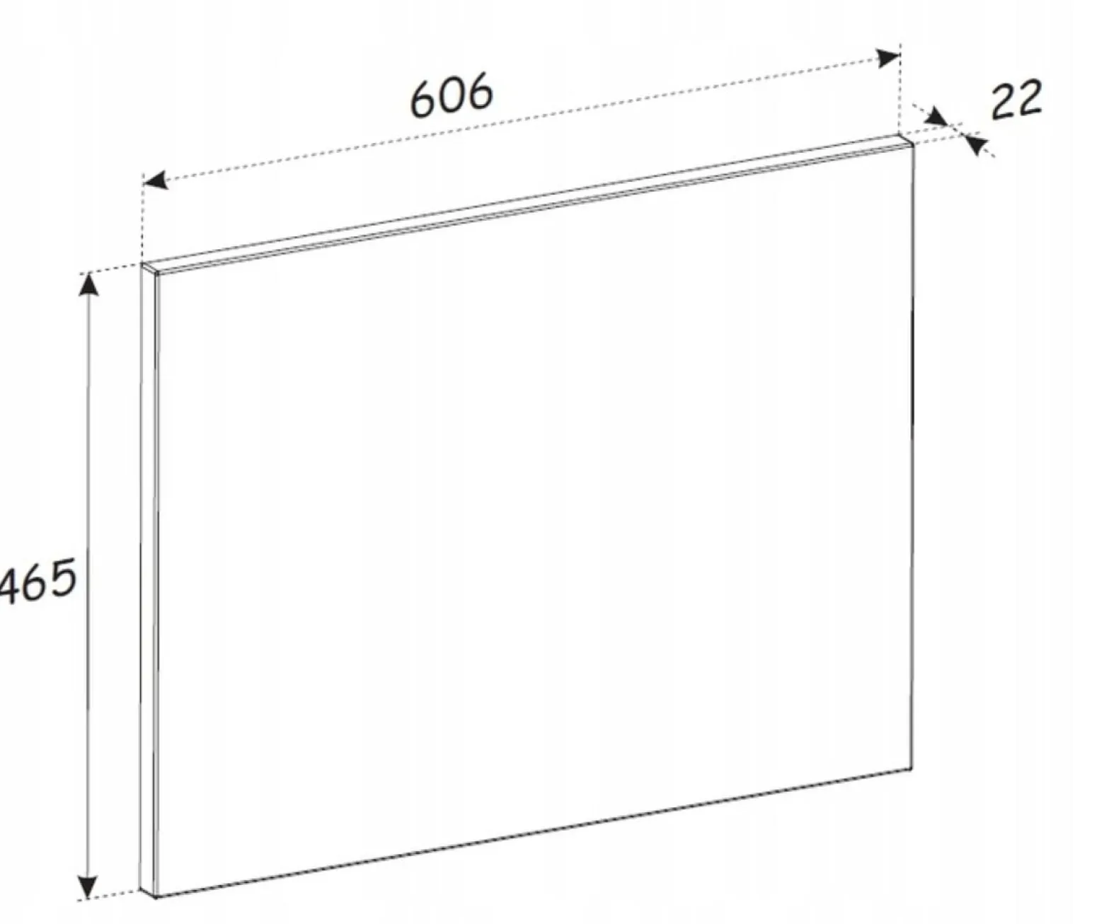 Zestaw: Szafka pod umywalkę 60 cm + blat XILO 60