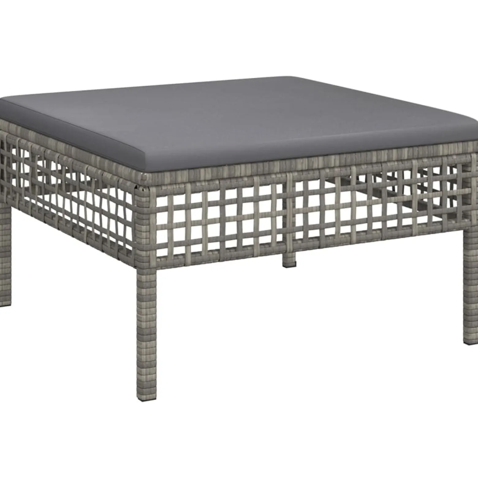 Zestaw wypoczynkowy do ogrodu Szary Technorattan 3x sofa narożna + 2x