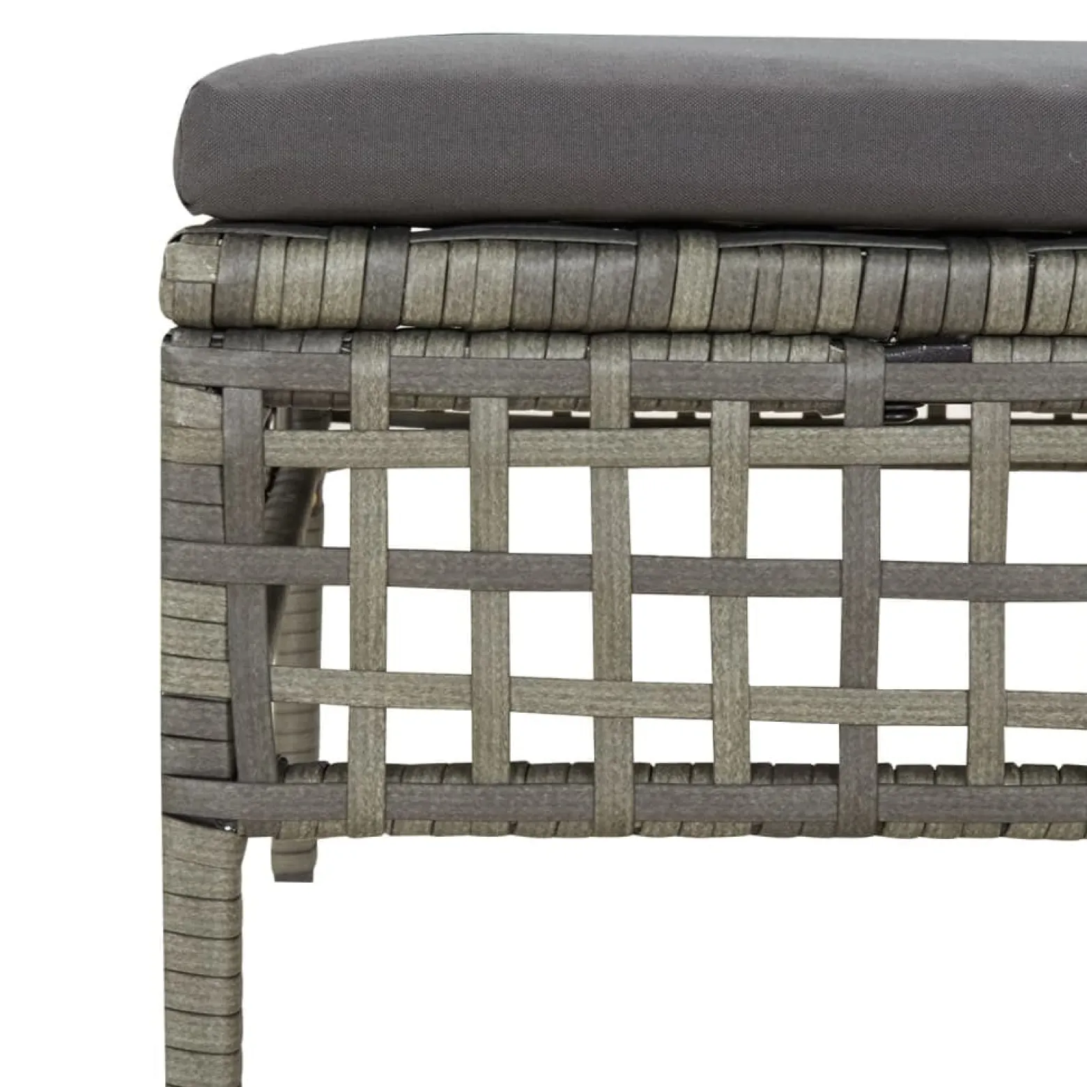 Zestaw wypoczynkowy do ogrodu Szary Technorattan 3x sofa narożna + 2x