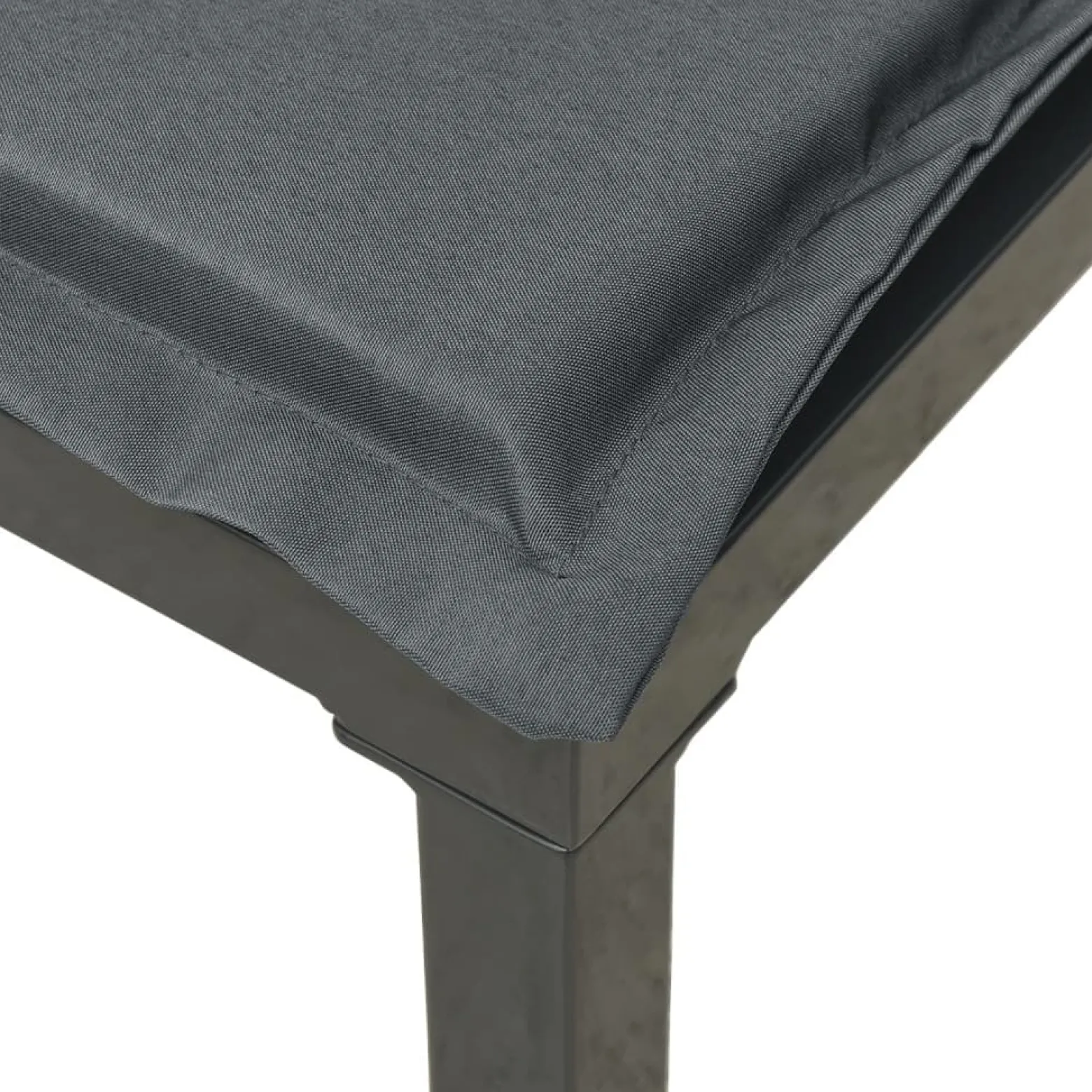 Zestaw wypoczynkowy do ogrodu Czarny Stal narożna + 2x sofa środkowa +