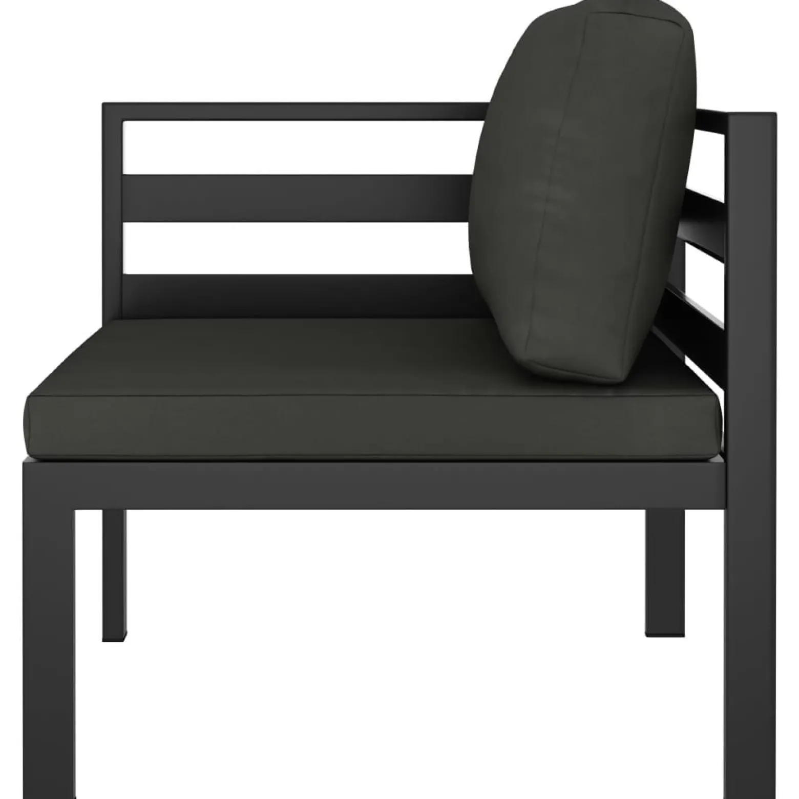 Zestaw wypoczynkowy do ogrodu Antracyt Aluminium 2x hjørne + 2x sofa