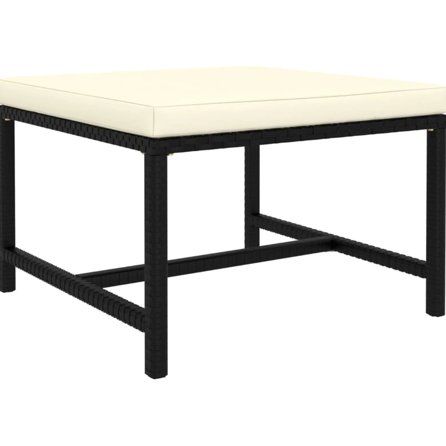 Zestaw wypoczynkowy do ogrodu Czarny Technorattan 3x sofa narożna + 3x