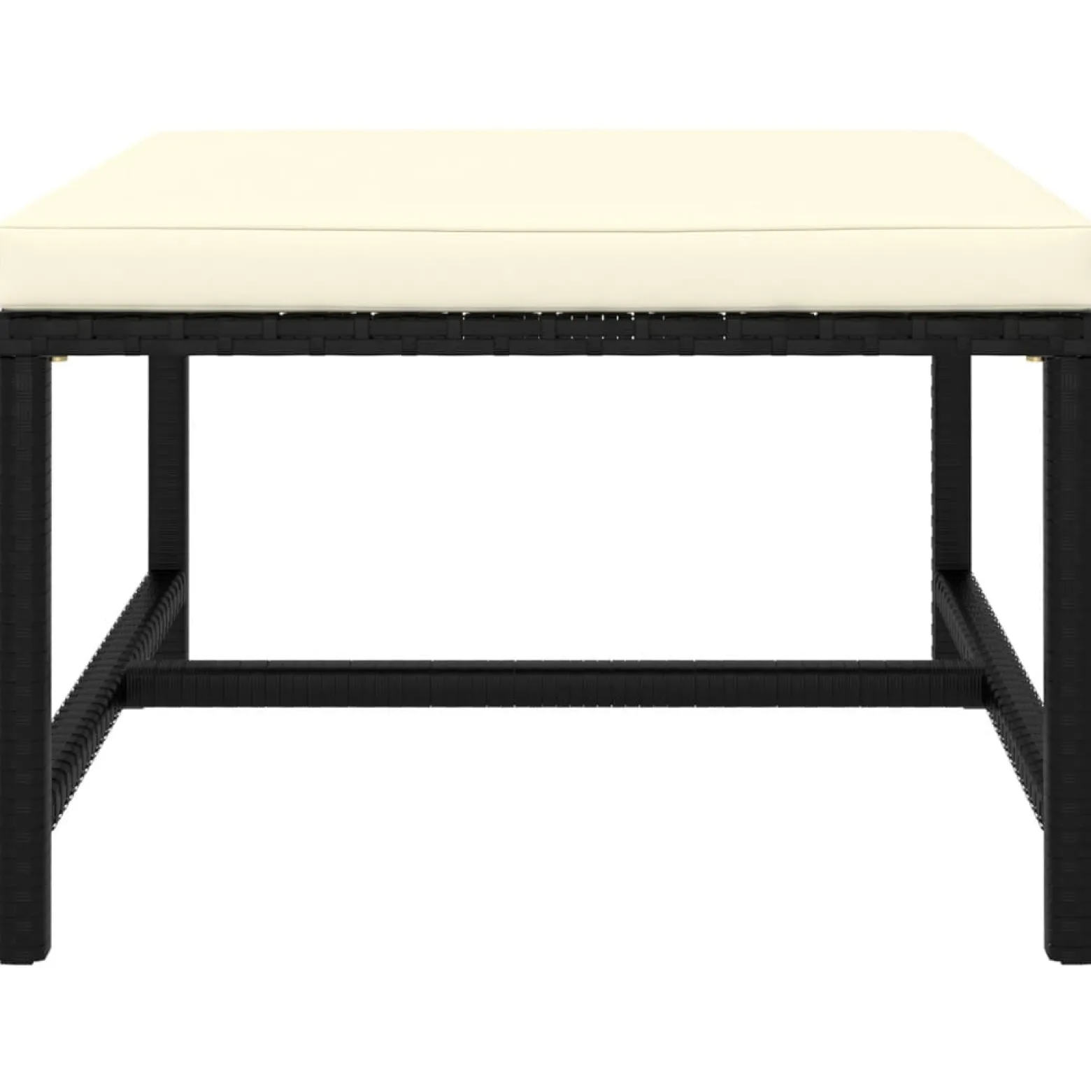 Zestaw wypoczynkowy do ogrodu Czarny Technorattan 3x sofa narożna + 3x