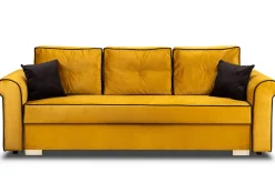 Zestaw Wypoczynkowy do Salonu Merida Sofa + 2 Fotele Żółty