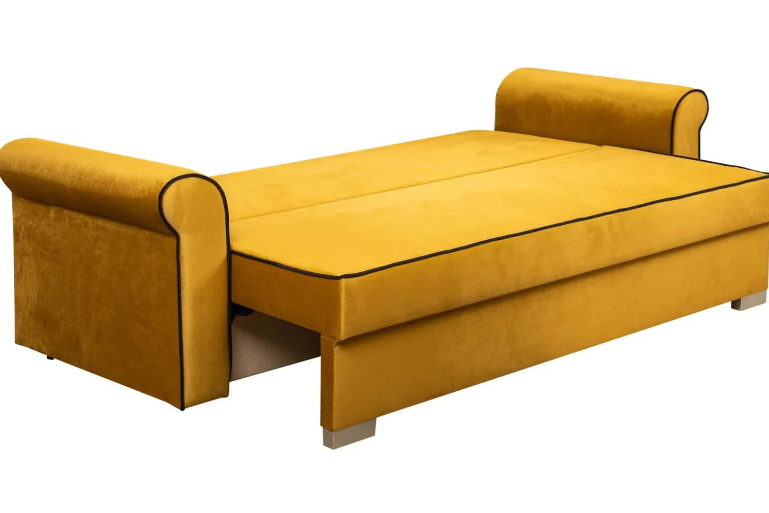 Zestaw Wypoczynkowy do Salonu Merida Sofa + 2 Fotele Żółty