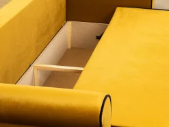 Zestaw Wypoczynkowy do Salonu Merida Sofa + 2 Fotele Żółty