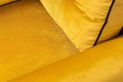 Zestaw Wypoczynkowy do Salonu Merida Sofa + 2 Fotele Żółty
