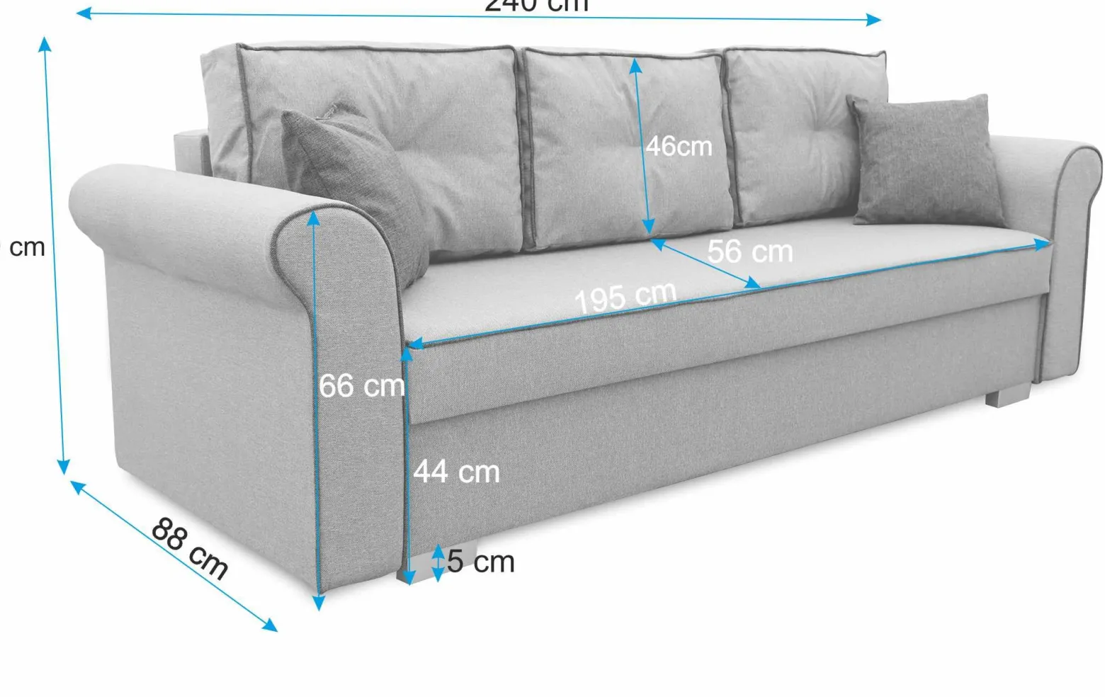 Zestaw Wypoczynkowy do Salonu Merida Sofa + 2 Fotele Żółty