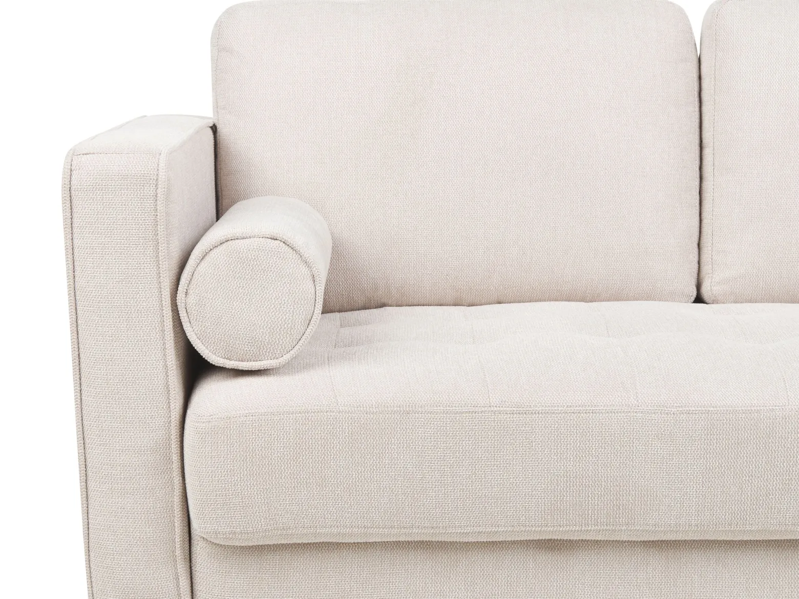 Zestaw wypoczynkowy 4-osobowy sofa fotel beżowy