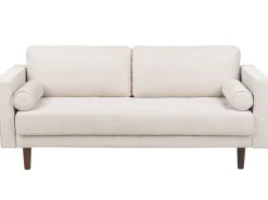 Zestaw wypoczynkowy 4-osobowy sofa fotel beżowy