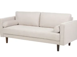 Zestaw wypoczynkowy 4-osobowy sofa fotel beżowy
