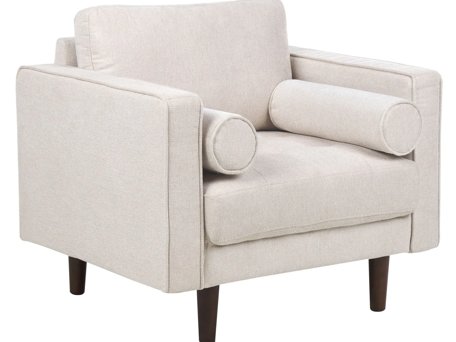 Zestaw wypoczynkowy 4-osobowy sofa fotel beżowy