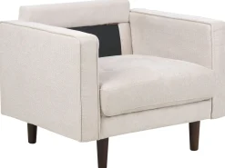Zestaw wypoczynkowy 4-osobowy sofa fotel beżowy