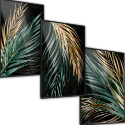 ZESTAW 3X Plakat Liście Palmowe 30x40cm